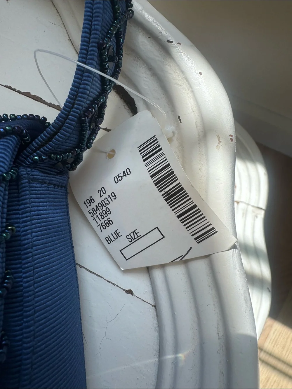 Franchi NWT Saks Fifth Avenue Blue Bead Floral Rosette Evening Cocktail Bag Y2K